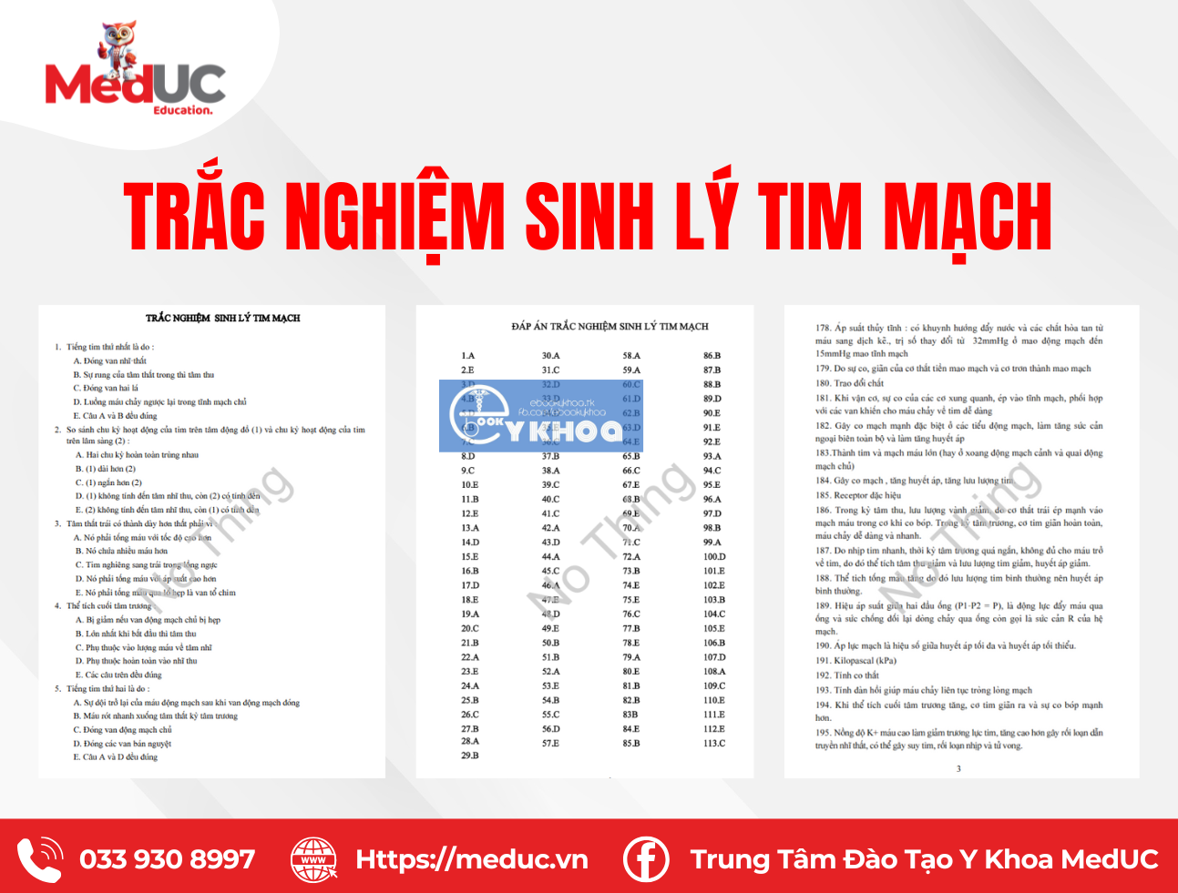 Trắc nghiệm sinh l&yacute; tim mạch