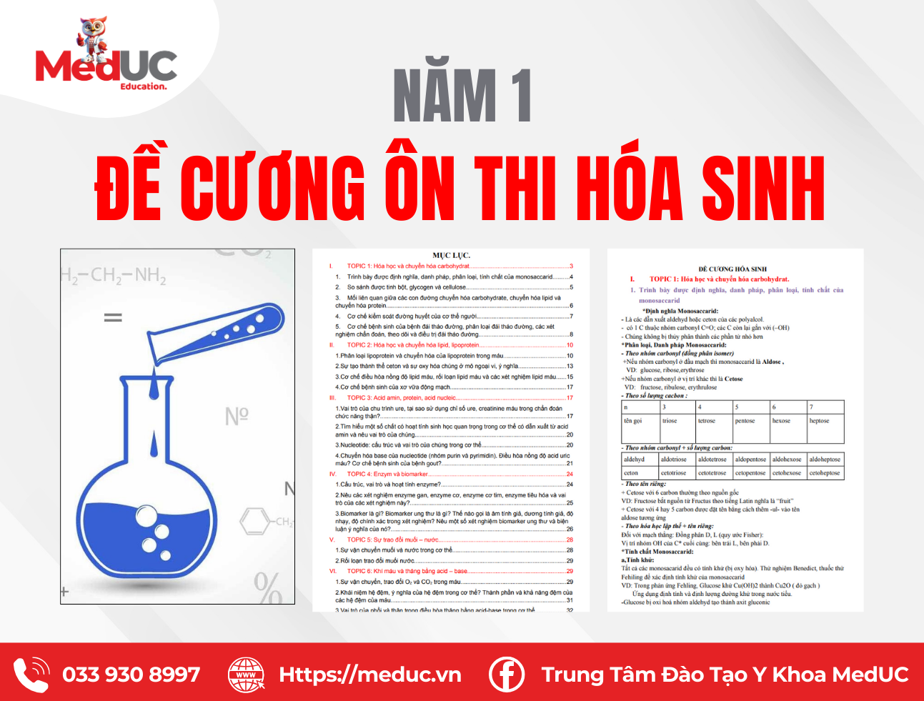 Đề cương ôn tập Hóa sinh cuối kỳ