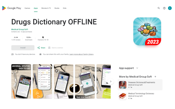 Drugs Dictionary Offline
