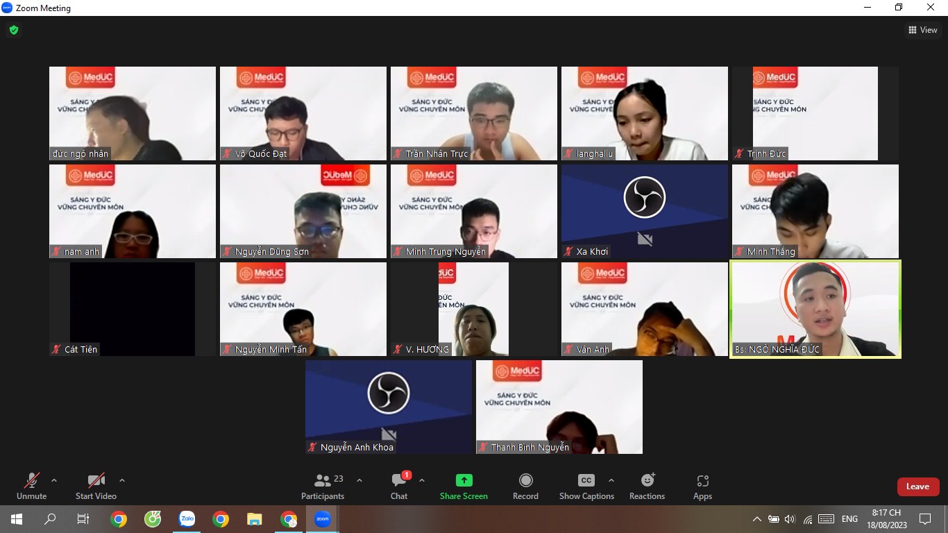 Phản hồi học viên tại MedUC