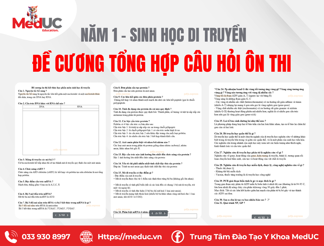 Đề Cương Sinh Học Di Truyền Tổng Hợp C&acirc;u Hỏi &Ocirc;n Thi Chi Tiết 