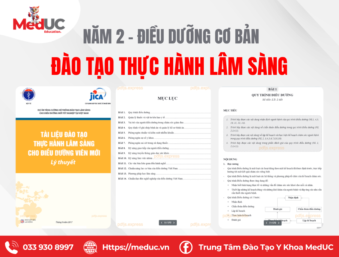 Thực h&agrave;nh l&acirc;m s&agrave;ng cho điều dưỡng vi&ecirc;n mới