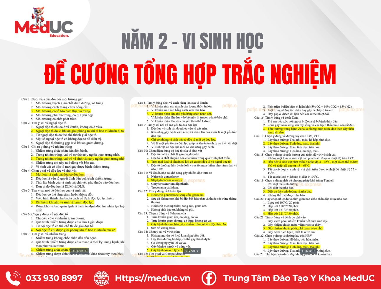 Đề cương vi sinh 