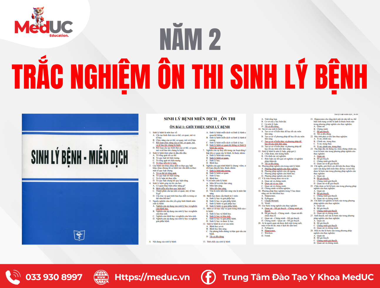T&agrave;i liệu Trắc nghiệm Sinh l&yacute; bệnh Miễn dịch c&oacute; đ&aacute;p &aacute;n