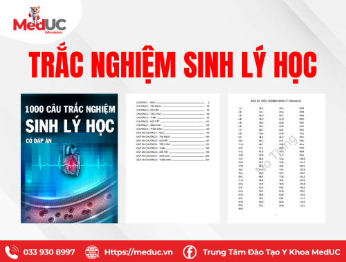 [Năm 1 - Sinh Lý] 1000 Câu Trắc Nghiệm + Đáp Án