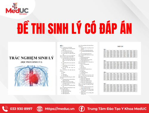 [Năm 1 - Sinh Lý]  Đề Thi Trắc Nghiệm Có Đáp Án