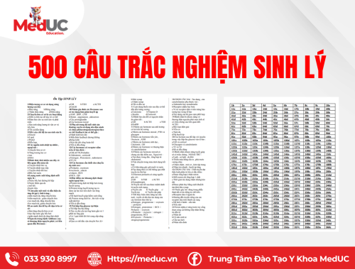[Năm 1 - Sinh Lý] 555 Câu Trắc Nghiệm Có Đáp Án