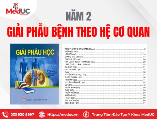 [Năm 2 Giải Phẫu Bệnh] Trắc Nghiệm Theo Hệ Cơ Quan