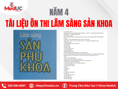 [Năm 4 Sản Khoa] Tài liệu Ôn Thi Lâm Sàng