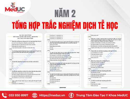 [Năm 2 Dịch Tễ Học] Tổng Hợp Trắc Nghiệm