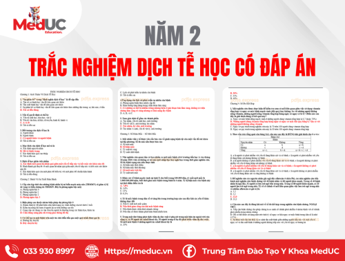 [Năm 2 Dịch Tễ Học] Trắc Nghiệm Đầy Đủ Có Đáp Án