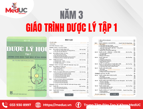 [Năm 3 Dược Lý] Giáo Trình Tập 1