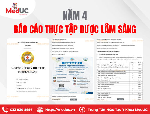 [Năm 4 Dược Lâm Sàng] Báo Cáo Thực Tập