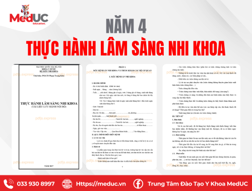 [Năm 4 Nhi Khoa] Thực Hành Lâm Sàng