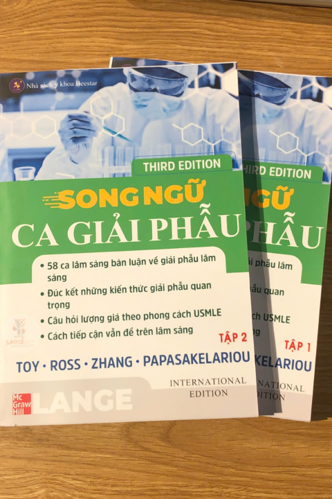 Ca giải phẫu (bản Song Ngữ, in Đen trắng) + khóa học theo sách