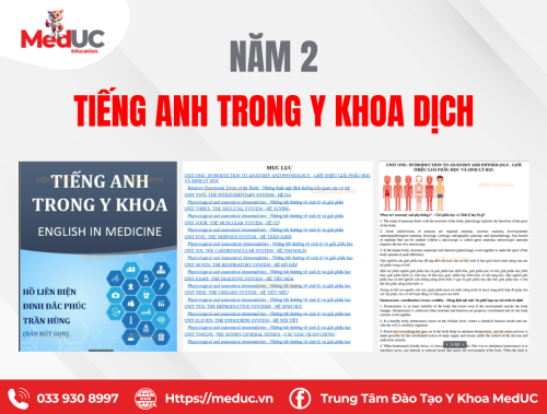 [Năm 2 - Tiếng Anh Y Khoa] Sách Dịch Theo Hệ