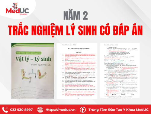 [Năm 2 Lý Sinh] Trắc Nghiệm Ôn Tập Có Đáp Án